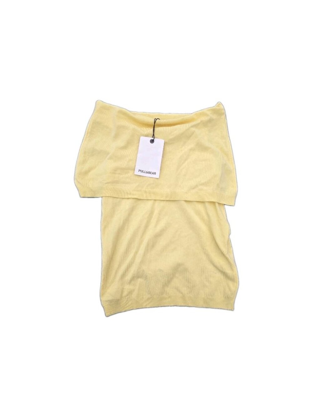 Edikted Yellow Knit Tube Top  Size Medium